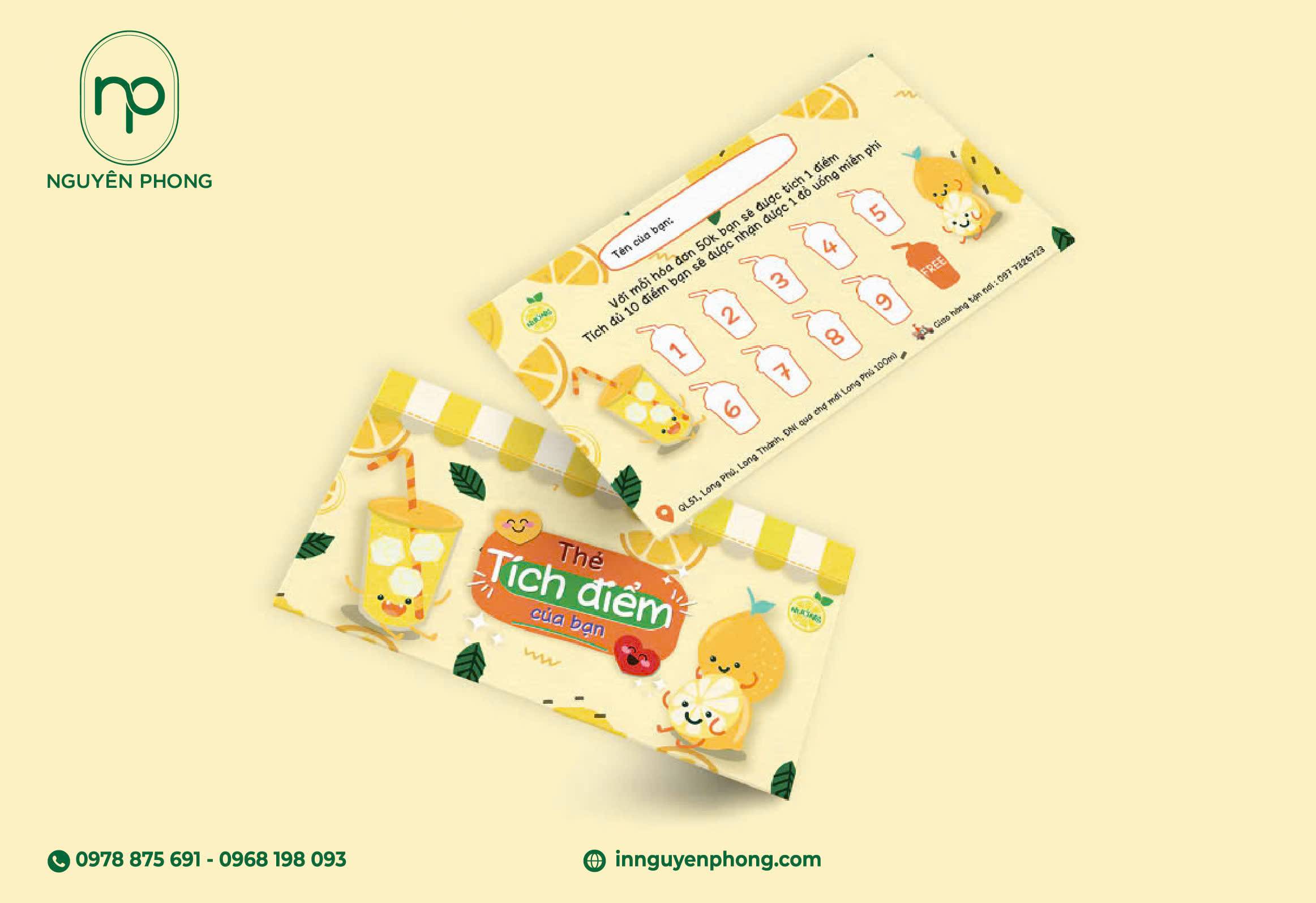 In thẻ tích điểm chuyên nghiệp giúp giữ chân khách hàng